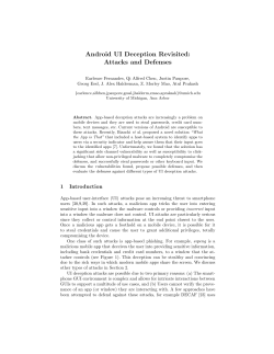 Android UI Deception Revisited: Attacks and