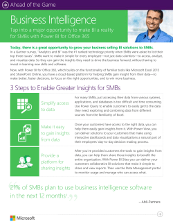 Power BI for Office 365 SMB ToP Datasheet