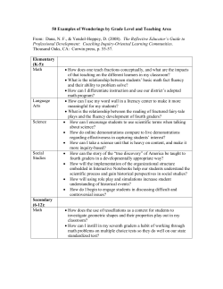 Teacher Wonderings - Indiana Principal Leadership Institute