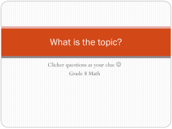 Math Grade 8 - UOIT Math 2010