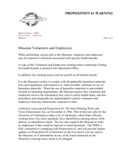 Prop 65 Warning