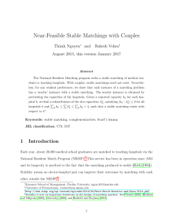 Near-Feasible Stable Matchings with Couples