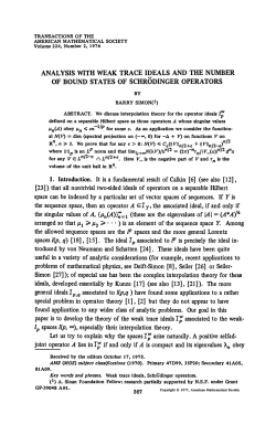 analysis with weak trace ideals and the number of bound states of