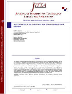 An Exploration of the Individual-Level Post