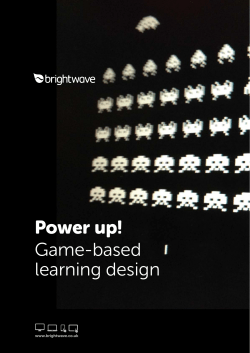 Power up! Game-based learning design