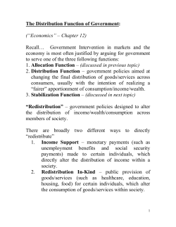 Preliminary Economic Concepts and Principles