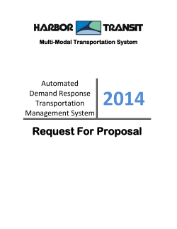 Harbor Transit Automated Demand Response Transportation System