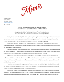 FINAL - Mimi`s American-French Recipe Contest Winner