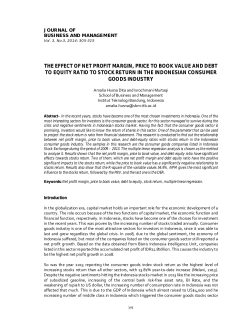 the effect of net profit margin, price to book value and debt to equity
