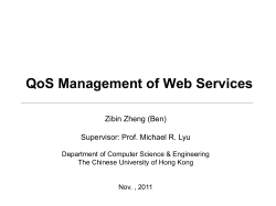 QoS Management of Web Services