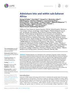 Admixture into and within sub