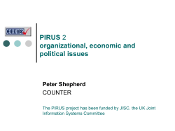 PIRUS 2 Creating a common standard for measuring online usage
