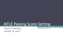 MTLE Score