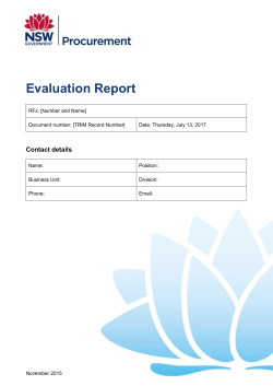 Evaluation Report