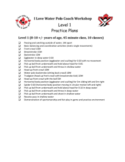Level 1 Practice Plans