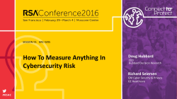 How To Measure Anything In Cybersecurity Risk