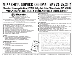 MINNESOTA GOPHER REGIONAL MAY 22