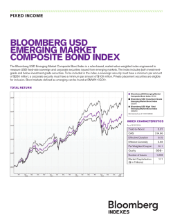 BLOOMBERG USD EMERGING MARKET COMPOSITE BOND INDEX