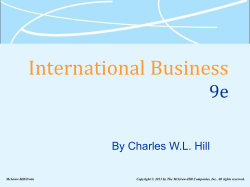 The Strategy of International Business
