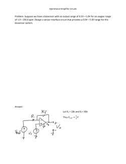 Problem: Suppose we have a biosensor with an output range of 0.5