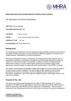 medicines and healthcare products regulatory agency