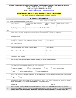 Office of Continuing Professional Development and