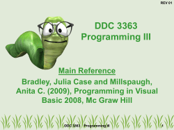 DDC 1023 &ndash; Programming Technique