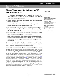 Mexico Trade Idea: Buy Udibono Jun`19 and Mbono Jun`21