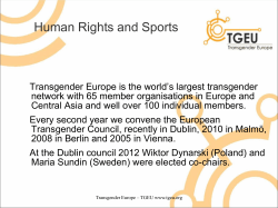 Maria Sundin - Council of Europe