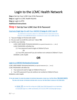Login to the LCMC Health Network