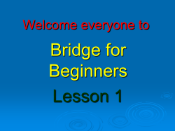 Bridge for Beginners