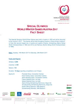 special olympics world winter games austria 2017 fact sheet