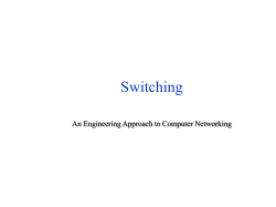 Switching - UMBC CSEE