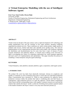 Application of the Intelligent Software Agents in the Virtual Enterprise