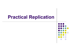 Practical Replication
