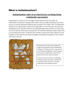 Imitationalism refers to art that focuses on things being realistically