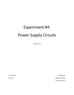 Experiment #4 Report