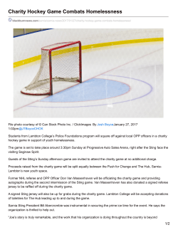 Blackburn News.com &ndash; Charity Hockey Game Combats Homelessness