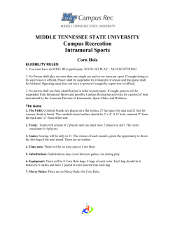 Corn Hole - Middle Tennessee State University