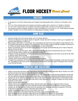 Floor Hockey - Calgary Sport and Social Club