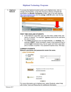 Computer Changes for Spring 2005