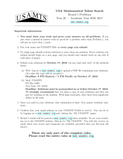 USA Mathematical Talent Search Round 1 Problems Year 28