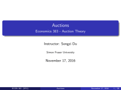 Auctions
