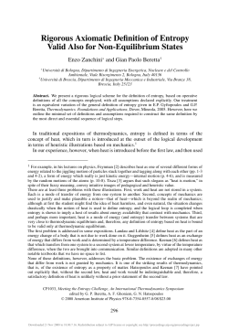 Rigorous Axiomatic Definition of Entropy Valid Also for Non