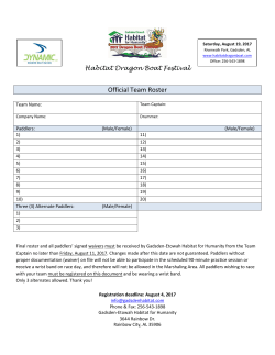 Team Roster Form - Dragon Boat Racing Gadsden, AL