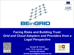 Business Experiments in GRID