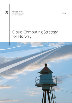 Cloud Computing Strategy for Norway