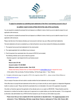 To apply for exemption by submitting bank statements of the firms