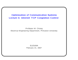 TCP Congestion Control
