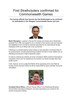 First Strathclyders confirmed for Commonwealth Games